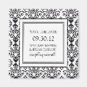 Zwart-wit Collectie Opslaan Datum magneet (Voorkant)