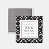 Zwart-wit Collectie Opslaan Datum magneet (Voorkant / Achterkant)