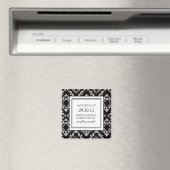 Zwart-wit Collectie Opslaan Datum magneet (Insitu (Vaatwasser))