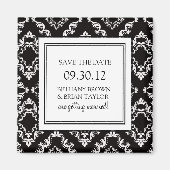 Zwart-wit Collectie Opslaan Datum magneet (Voorkant)