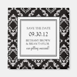 Zwart-wit Collectie Opslaan Datum magneet