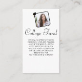 Zwart wit College Fund QR-Afstuderen Informatiekaartje (Achterkant)