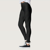 Zwart-wit Comfy Cozy Sportkleding Workout Chic Leggings (Links)