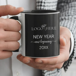 Zwart-wit Company logo mokken