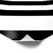 Zwart-wit concentrische cirkels optische illusie perfect poster (Hoek)