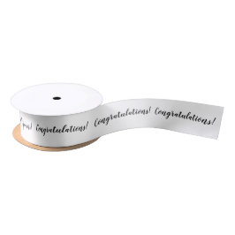 Zwart-Wit Congratulatie Lint