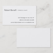 Zwart wit consultancyVisitekaartje Visitekaartje (Voorkant / Achterkant)