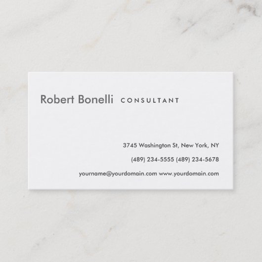 Zwart wit consultancyVisitekaartje Visitekaartje (Voorkant)