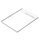 Zwart-Wit Consultant Advocaat Juridisch Beroep Notitieboek (Linkerzijde)