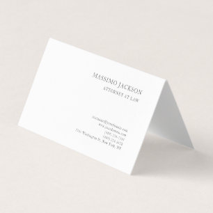 Zwart Wit Consultant Advocaat Minimalist Modern Visitekaartje