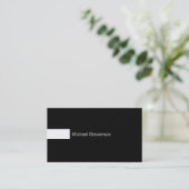 Zwart-wit Consultant Visitekaartje (Staand voorkant)