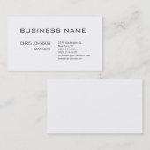 Zwart wit contemmodern Manager-Visitekaartje Visitekaartje (Voorkant / Achterkant)