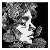 Zwart-wit contrast perfect poster (Voorkant)