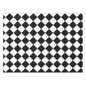 Zwart wit Controleer tafelkleed patroon (Voorkant (Horizontaal))