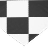 Zwart wit Controleer tafelkleed patroon (Gekanteld)