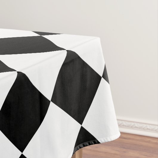 Zwart wit Controleer tafelkleed patroon (Voorbeeld)
