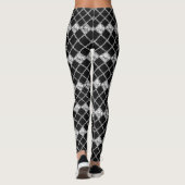 zwart wit controlepatroon leggings (Achterkant)