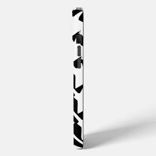 Zwart-wit Cool Bright Little Guitar Rocker Case-Mate iPhone Case (Achterkant / Links)