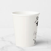 Zwart-wit Coquette Bow Girl Afstudeerfeest Papieren Bekers (Rechts)