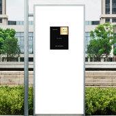 Zwart wit corporate logo flyer