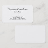 Zwart wit, creatief handschrift uniek visitekaartje (Voorkant / Achterkant)