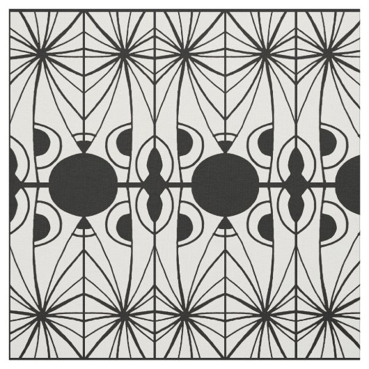 Zwart-wit Creatief Patroon Stof (Swatch)