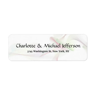 Zwart Wit Creatief Trendy Elegant Curves Familie Etiket