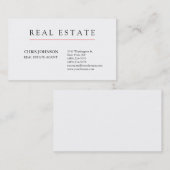 Zwart Wit Creative Chic Modern Visitekaartje (Voorkant / Achterkant)