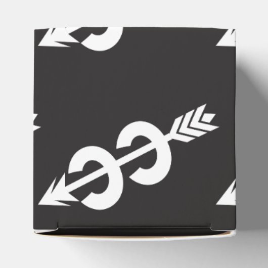 Zwart Wit Cross Country Hardlopen Bedankdoosjes (Bovenkant)