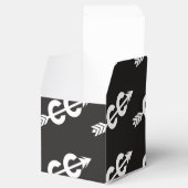 Zwart Wit Cross Country Hardlopen Bedankdoosjes (Geopend)