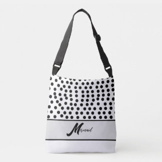 Zwart/Wit Crossbody Tas