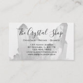 Zwart-wit Crystal Rock Shop Visitekaartje (Voorkant)