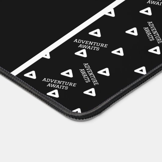 Zwart-wit Custom Desk Mat (Hoek)