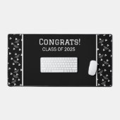 Zwart-wit Custom Desk Mat (Keyboard & Muis)