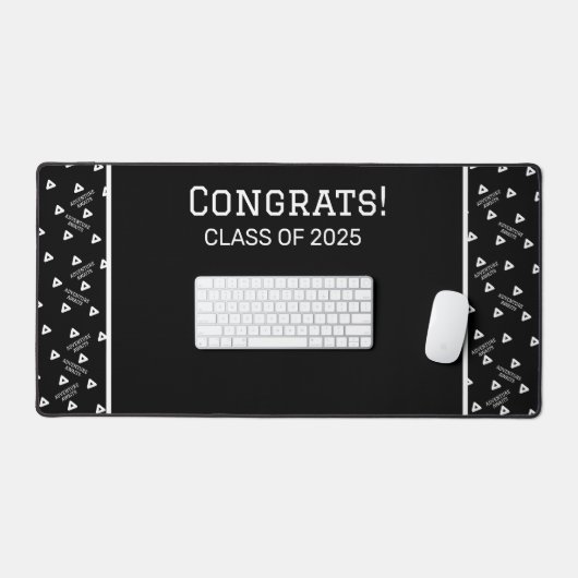 Zwart-wit Custom Desk Mat (Keyboard & Muis)