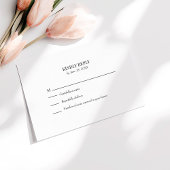 Zwart-wit Custom Foto Bruiloft RSVP Kaart