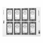 Zwart-wit Custom Jar Labels Jouw namen toevoegen (Full Sheet)