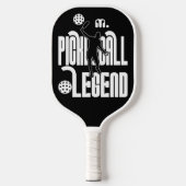 Zwart-wit Custom Monogram Pickleball Legend Pickleball Paddle (Voorkant)