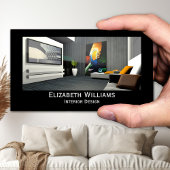 Zwart-wit Custom Photo Interior Design Visitekaartje