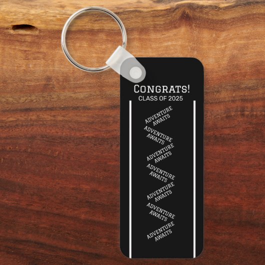 Zwart-wit Custom Sleutelhanger (Voorkant)