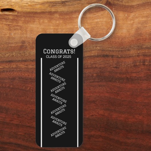 Zwart-wit Custom Sleutelhanger (Achterkant)