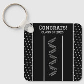 Zwart-wit Custom Sleutelhanger (Voorkant)