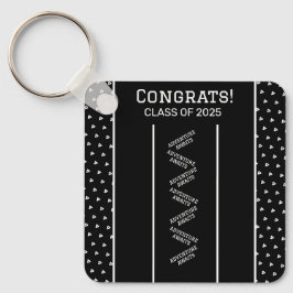 Zwart-wit Custom Sleutelhanger