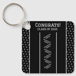 Zwart-wit Custom Sleutelhanger