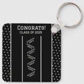 Zwart-wit Custom Sleutelhanger (Achterkant)