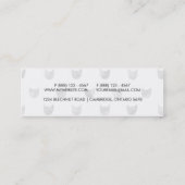 Zwart-wit Cute Cat Patroon Mini Visitekaartje (Achterkant)