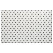 Zwart-wit Cute Cat Patroon Stof (Fat Quarter)