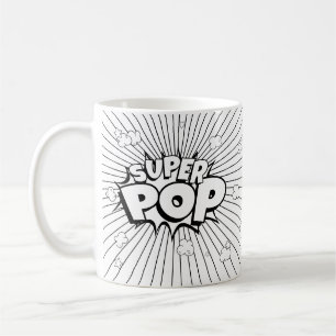 Zwart & Wit D.I.Y. SUPER POP Stripboek Pop Art Koffiemok