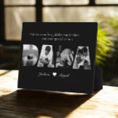 Zwart & Wit Dada 4 Fotocollage Vaderdag Fotoplaat