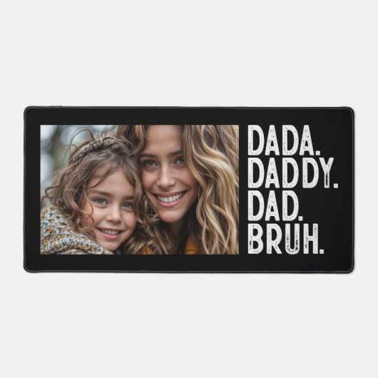 zwart wit DADA DADDY DAD BRUH FOTO VADERDAG Bureaumat (Voorkant)